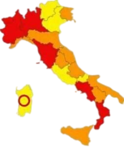 Italy Map for DPE100